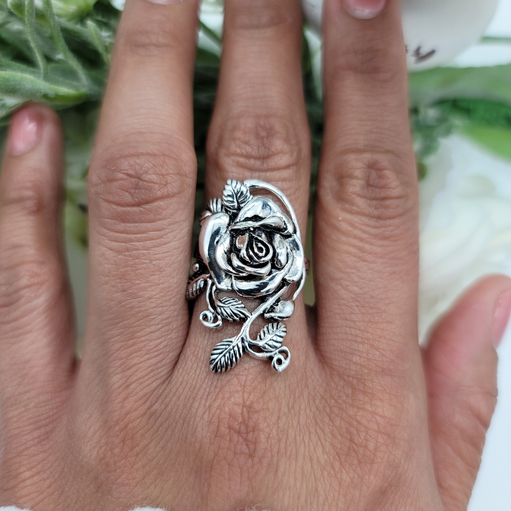 🥰 GRANDIROSA STERLING SILVER RING - Picture 7 of 10